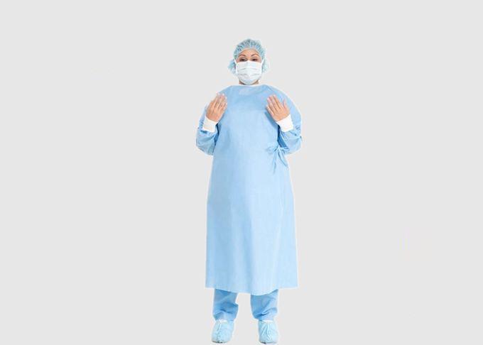 Sms Materiële Medische Beschermende Kleding met Volledig Achter/Elastisch Manchet