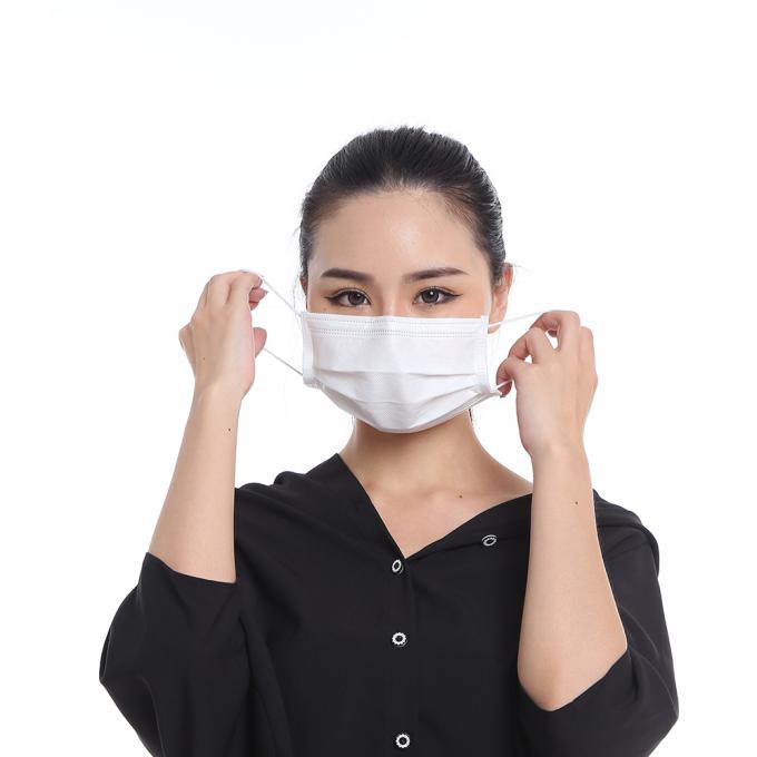 Het Gezichtsmasker van antistof Beschikbaar 3 Vouw, niet Geweven Beschikbaar Gezichtsmasker
