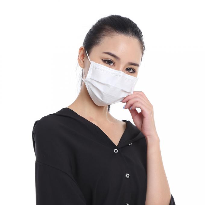 Het Gezichtsmasker van antistof Beschikbaar 3 Vouw, niet Geweven Beschikbaar Gezichtsmasker